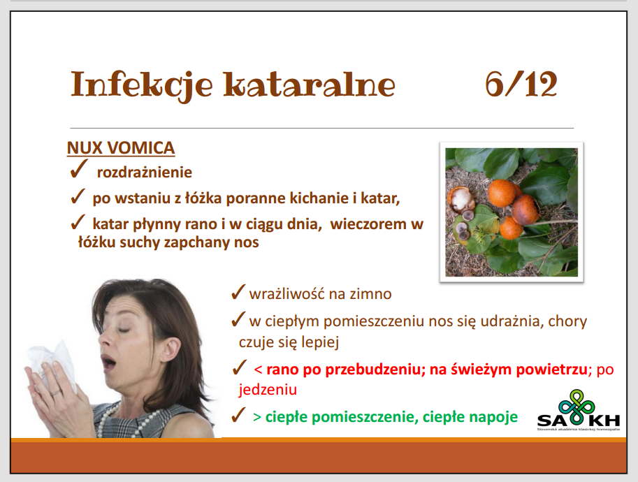 Przykładowy materiał z kursu – infekcje kataralne